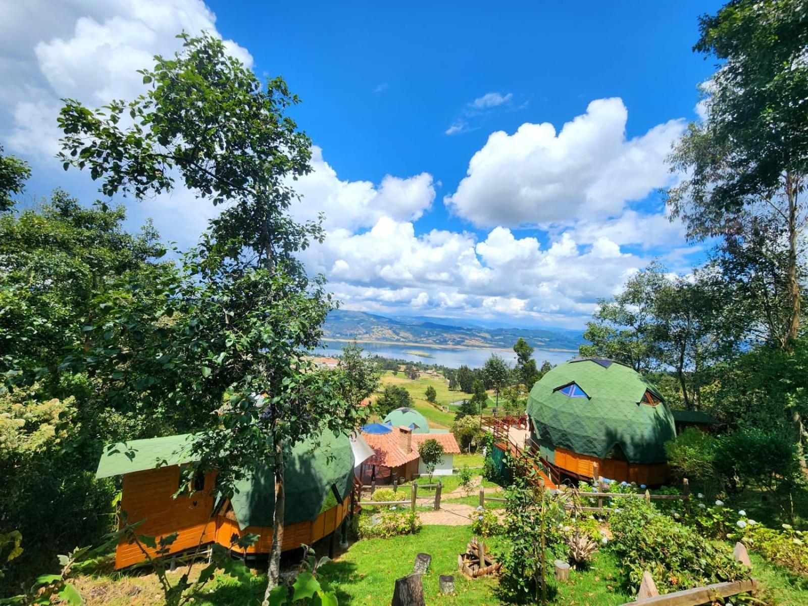 Glamping Sede Campestre Mirador De Pueblo Viejo Hotel Guatavita Luaran gambar