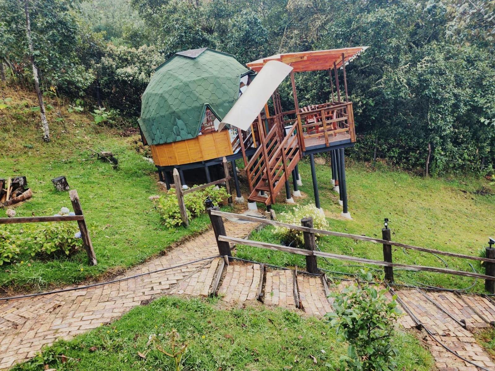 Glamping Sede Campestre Mirador De Pueblo Viejo Hotel Guatavita Luaran gambar