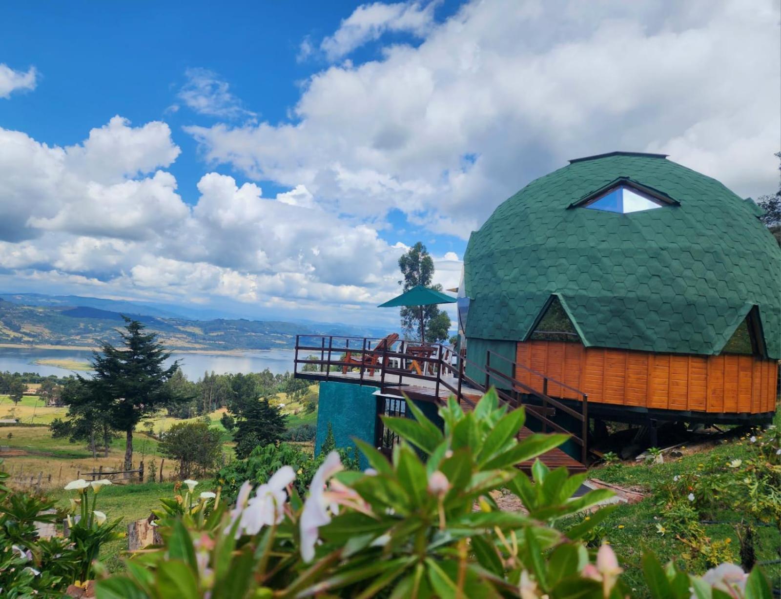 Glamping Sede Campestre Mirador De Pueblo Viejo Hotel Guatavita Luaran gambar